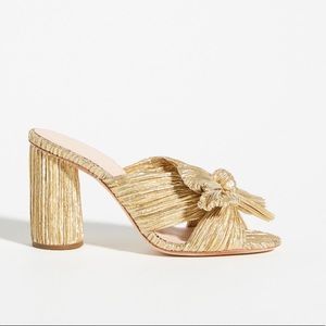 LOEFFLER RANDALL GOLD HEELS- 8 NEW!
